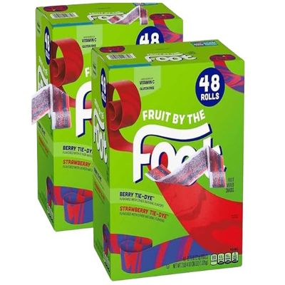 Berry and Strawberry Variety Fruit Rolls. (48 Count (2 Pack))
