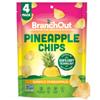 BranchOut Pineapple Chips, No Added Sugar, Real Dried Pineapple Chunks, 100% Fruit, Better than Freeze Dried Pineapple, Healthy Vegan Snacks for Kids & Adults, 1.5 oz (Pack of 4) view 1