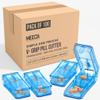 Pill Cutter - V- Grip Pill Crusher and Cutter for Vitamins, Big & Small Pills, and Medication - Transparent Pill Splitter with Pill Holder Case to Split (Bulk Case Pack of 100) view 1