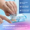 Pill Cutter - V- Grip Pill Crusher and Cutter for Vitamins, Big & Small Pills, and Medication - Transparent Pill Splitter with Pill Holder Case to Split (Bulk Case Pack of 100) view 4