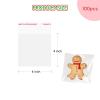 CIPOWM 100Pcs Clear Self Sealing Cellophane Bags, 4x4 Inches Self-Adhesive Cookies Bag Plastic Candy Bags for Bakery Cookies Gift Packing Halloween Party Favor(4x4 Inch) view 2
