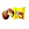 Combo - Banana Choco Pie and Green Tea Choco Pie - Banh Choco Pie Huong Chuoi va Tra Xanh - 12 Cakes per Box with 1 Box of Banana and Green Tea - Produce of South Korea view 3