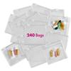 Zippered Pill Pouch Bags - 240 Pcs, Slide Lock Clear Plastic Mini Bags, BPA-Free for Pills Vitamins, Supplements, Medications, Jewelry, Crafts, Small Objects - Self-Sealing, Reusable, Travel-Friendly view 1