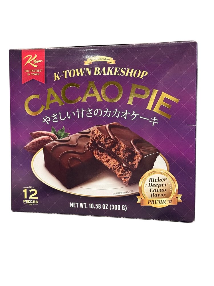 1 Pack - Cacao Pie - Banh Cacao - 12 Cakes per Box - Product of South Korea