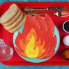 48Pcs Fire Napkins Flame Napkins Disposable Paper for Firefighter Theme Fire Truck Birthday Pentecost Fireman Graduation Bonfire Survivor Picnic BBQ Party Supplies view 3