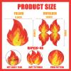 48Pcs Fire Napkins Flame Napkins Disposable Paper for Firefighter Theme Fire Truck Birthday Pentecost Fireman Graduation Bonfire Survivor Picnic BBQ Party Supplies view 4