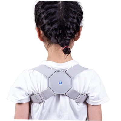 OATIPHO Usb Posture Corrector Adjustable Breathable Smart Humpback Correction Belt for Men Women Boy Girl Ergonomic Upper Back Brace with Rechargeable Design for Improved Posture Grey