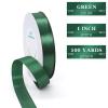 100 Yards Ribbon,1 inch Green Satin Ribbon Perfect for Wedding Decoration, Bouquet Crafts, Sewing Decoration, Handmade Bow, Christmas Decoration and So On view 2