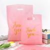 100 Pack Thank You Bags, 9x12 Inch Thank You Merchandise Bags Extra Thick Reusable Plastic Shopping Bag with Handles Goodie Bag for Small Business Retail Boutique Wedding Birthday Party Gifts (Pink) view 4