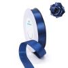 100 Yards Ribbon,1inch Blue Navy Satin Ribbon Perfect for Wedding Decoration, Bouquet Crafts, Sewing Decoration, Handmade Bow, Christmas Decoration and So On view 2
