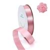100 Yards Ribbon,1inch Pink Satin Ribbon Perfect for Wedding Decoration, Bouquet Crafts, Sewing Decoration, Handmade Bow, Christmas Decoration and So On view 2