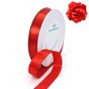 100 Yards Ribbon,1inch Red Satin Ribbon Perfect for Wedding Decoration, Bouquet Crafts, Sewing Decoration, Handmade Bow, Christmas Decoration and So On view 1