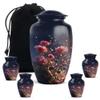 Casketique Rose Burial Urns for Adult Male - Funeral Urns for Human Ashes Adult Female 1 Large 4 Keepsake - Small Cremation Urn - Large Memorial Urn for Ashes for Women -10 & 3 Inch view 1