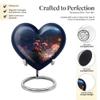 Casketique Rose Heart Burial Human Urns for Ashes Adult Female - Memorial Urns for Adult Male 1 Large 4 Keepsake - Decorative Cremation Urn for Loss of Mom - Funeral Urn for Human Ashes - 10 & 3 Inch view 3