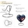 Casketique Rose Heart Burial Human Urns for Ashes Adult Female - Memorial Urns for Adult Male 1 Large 4 Keepsake - Decorative Cremation Urn for Loss of Mom - Funeral Urn for Human Ashes - 10 & 3 Inch view 4