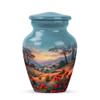 Casketique Rose Cremation Urns for Adult Ashes Women 1 Large 4 Keepsake - Blue Memorial Urns for Adult Male - Small Burial Urn for Human Ashes - Funeral Urn for Mom & Dad -10 & 3 Inch view 2