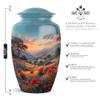 Casketique Rose Cremation Urns for Adult Ashes Women 1 Large 4 Keepsake - Blue Memorial Urns for Adult Male - Small Burial Urn for Human Ashes - Funeral Urn for Mom & Dad -10 & 3 Inch view 3