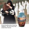 Casketique Rose Cremation Urns for Adult Ashes Women 1 Large 4 Keepsake - Blue Memorial Urns for Adult Male - Small Burial Urn for Human Ashes - Funeral Urn for Mom & Dad -10 & 3 Inch view 4