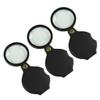 CALLARON 3Pcs Foldable Pocket Magnifier Set Portable Reading Magnifying Glass Protective Cover for Hobbyists and Close Work view 1