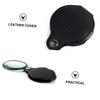 CALLARON 3Pcs Foldable Pocket Magnifier Set Portable Reading Magnifying Glass Protective Cover for Hobbyists and Close Work view 3