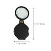 CALLARON 3Pcs Foldable Pocket Magnifier Set Portable Reading Magnifying Glass Protective Cover for Hobbyists and Close Work view 4