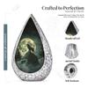 Remembrate Howling Wolf Cremation Urns for Adult Ashes Men 10 Inch - Moon Large Urn for Daughter and Son - Forest Burial Urns for Human Ashes Mother and Father - Memorial Drop Funeral Urn for Mom view 2