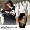 JAGLASH Humming Bird Combo Urn for Men & Women - Keepsake Decorative Urns for Female - Set of 5 Black Urns for Funeral - Human Remains Cremation Urn for Mom & Dad (1 Large, 4 Keepsake) view 3