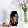 JAGLASH Humming Bird Combo Urn for Men & Women - Keepsake Decorative Urns for Female - Set of 5 Black Urns for Funeral - Human Remains Cremation Urn for Mom & Dad (1 Large, 4 Keepsake) view 4