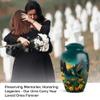 JAGLASH Hummingbird Funeral Urns for Human Ashes Adult Female - Green Memorial Urns for Human Ashes Adult Men - Set of 5 Combo Burial Urn for Mom & Dad - Green Cremation Urn (1 Large, 4 Keepsake) view 3