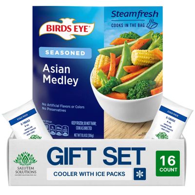 Salutem Vita Asian Medley Frozen Vegetables, 10.8 oz, Gift Set Pack of 16