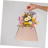 SHERCHPRY 2pcs Elegant Flower Bags Handheld Flower Bouquet Bags Material Candy Storage view 4