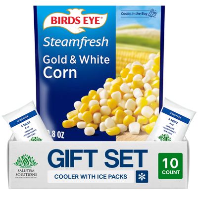 Salutem Vita Steamable Frozen Gold & White Corn, 10.8 oz, Gift Set: Pack of 10