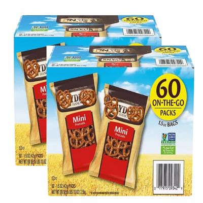 Mini Pretzels, 1.5 Ounces, 60 Count (2 Pack)