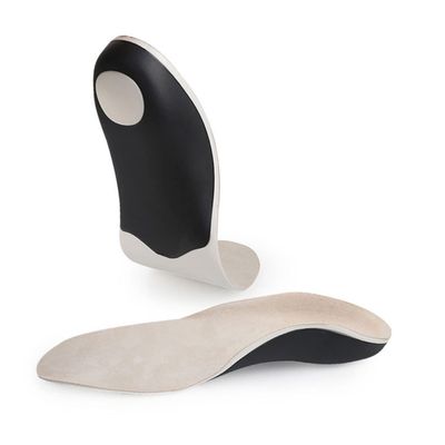DINHEAROM Kids Flatfoot Corrector Insoles Comfortable PU Suede Full Padding Orthotic Shoe Pads Size 32-35 for Flatfoot Support in Children Cushioning for Energetic Kids