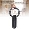 Fdit 2 Pack Stainless Steel Airtight Capsule Case Keychain Container - Portable for Vitamins, Outdoor Camping, Hiking & Travel, Leakproof Metal Box with (Black) view 3