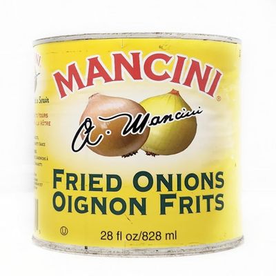 28oz Can Oignon Frits Mancini Fried Onions