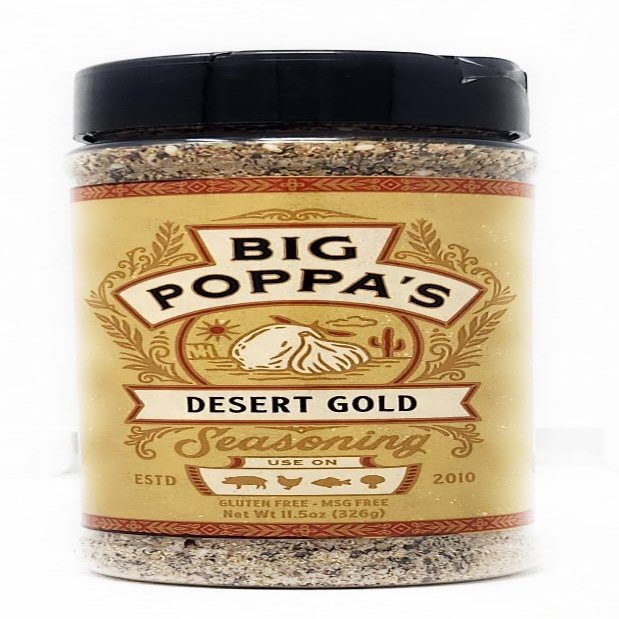11.5oz Bottle Big Poppa Desert Gold Seasoning Spice Shaker