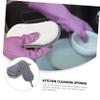 Beaupretty Kitchen Cleaning Sponge Dishwashing Sponge Pad Dish Pack Scrub for Dishes Plates Glasses Cleaning view 3