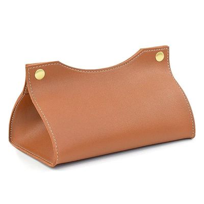 Modern Tissue Box Holder PU Leather Organiser Home Coffee Table Desktop Simple Napkin Holders Tabletop(Multi-colored)