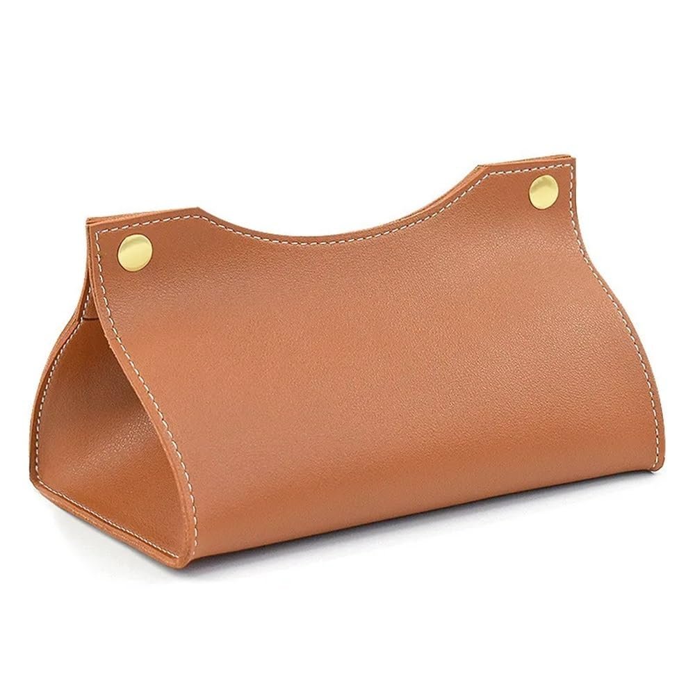 Modern Tissue Box Holder PU Leather Organiser Home Coffee Table Desktop Simple Napkin Holders Tabletop(Multi-colored)
