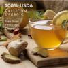 USDA Certified Organic Dried Ginger Root Slices 2 OZ - Premium Sun Dried Thai Spice, Carefully Sliced, Cut & Sifted Zingiber Officinale for Flavorful Teas, Warming Soups, and Authentic Asian Cuisine view 4