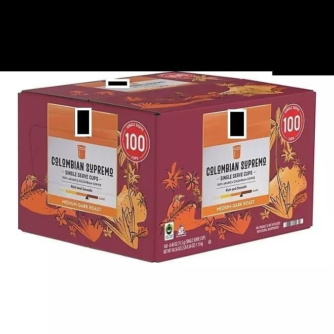 Colombian Supremo Medium-Dark Roast Coffee Pods, 100 ct.