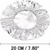 Lmuwecno Aluminum foil Bowl Cover, Aluminum foil Food Cover, Reusable Aluminum foil Film Insulation Cover, Tableware Stretch Food Cover, Kitchen Fresh-Keeping Insulation Film, Picnic.(100Pcs.) view 2