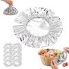 Lmuwecno Aluminum foil Bowl Cover, Aluminum foil Food Cover, Reusable Aluminum foil Film Insulation Cover, Tableware Stretch Food Cover, Kitchen Fresh-Keeping Insulation Film, Picnic.(20Pcs) view 1