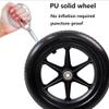 12 Inch Wheelchair Rear Wheel Assembly, 12 1/2 X 2 1/4 Inch Manual Wheelchair Solid PU Tire Rear Wheel, Transport Chair Parts view 4