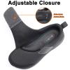 SILENTCARE Diabetic Shoes for Men Wide Toe Box Slip-on Shoes for Swollen Feet Adjustable Walking Shoes for Elderly Foot Pain Relief Neuropathy Grey view 2