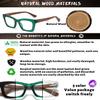 Hubeye Square Reading Glasses for Women Men Blue Light Blocking Computer Fashion Style Readers with Spring Hinge (Black+Green+Transparent,2.0) view 3