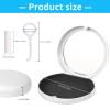 ACSKD Aligner Case with Mirror, Slim Retainer Case Travel-Friendly Dental Storage Box Compatible with Invisalign Braces, Night Guards,Includes 1 Remover Tool & 2 Chew, White view 2