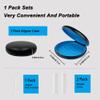ACSKD Aligner Case, Slim Retainer Box for Travel, Retainer Case Compatible with Invisalign Aligners, Brace Storage Box with Aligner Removal Tool and Chew,Black view 2