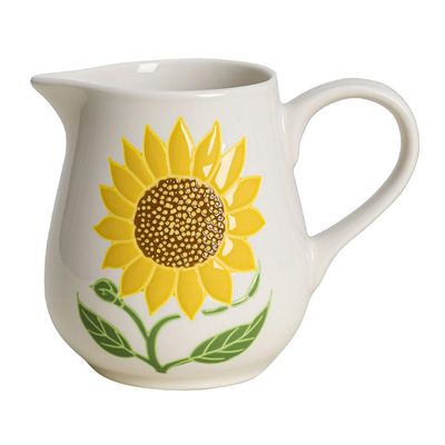 RockTrend Sunflower Ceramic Milk Creamer with Handle